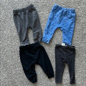Baby Pants Set - Gray, Blue, Black